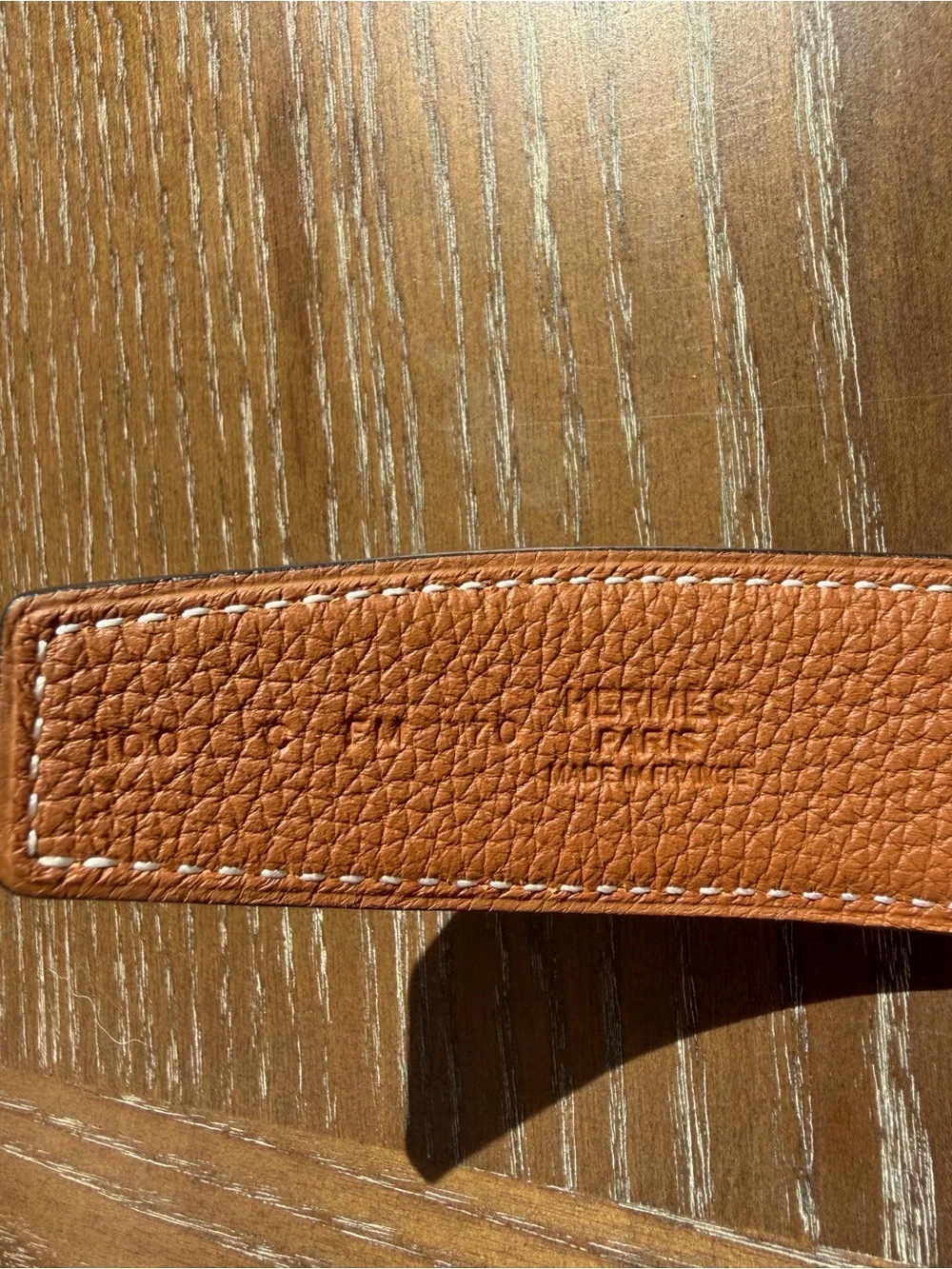 HERMES Men’s H Martelee belt buckle & Reversible leather strap 32 mm belt NWT